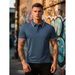 Men's Cooling Polo Shirt Short Sleeved T-Shirt Collared Casual Skin Friendly Asian Sizes Summer Top_viptrois.com