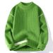 Men's Semi-turtleneck Sweater Men's Thickened Pullover Trendy Men's Knitted Sweater Top Men's Clothing_viptrois.com