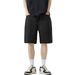 Summer Thin Light Blue Denim Shorts For Men, Straight Loose Fit, Versatile American Style, Hasome Five-Point Pants_viptrois.com