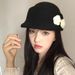 Atmosphere sense, alpaca velvet knitted flower equestrian autumn and winter Korean style niche face newspaper,_viptrois.com