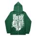 2023 Dark Butterfly Unisex Hoodie Gothic Couple Harajuku Oversized Zipper Sweatshirt_viptrois.com