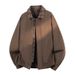 Men's Clothing Fake Two Piece Jacket Men's Spring And Autumn Plaid Lapel Motorcycle Clothing Street Loose Coat Cleanfit Casual Tops_viptrois.com