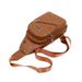 Men's Stylish Crossbody Sling Bag - Waterproof PU Leather, Large Capacity, Adjustable Strap For Travel, Gym & Business (Black, Khaki, Dark Brown)_viptrois.com