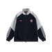 Popular 2026 Spring New Contrasting Color Embroidered Stand-up Neck Cardigan Sweater Men's And Women's Trendy Brand Loose Casual Jacket_viptrois.com