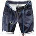 Men's Clothing Denim Shorts Loose Thin Trendy Student Five Point Casual Pants_viptrois.com