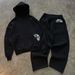 Grillo Autumn Winter New Streetwear Hoodie Couple Set – Trendy Embroidery Oversized Unisex Pullover With Kangaroo Pocket_viptrois.com