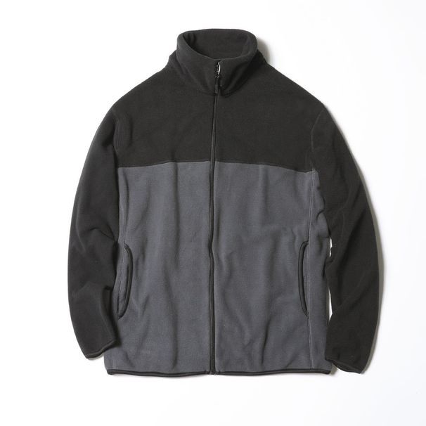 Men's Clothing Color Blocked Fleece Warm Stand Collar Jacket Unisex Color-Block Fleece Stand Collar Jacket – Lightweight Winter Layering Essential_viptrois.com