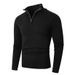 Men's Winter Fleece-Lined Zip-Up Turtleneck Sweater – Big & Tall Warm Knit Pullover, Long Sleeve Casual Comfort_viptrois.com