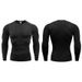 Foreign Trade Cross-border Light Board Quick-drying Clothes Men's Fitness Clothes Muscle Tights Crew Neck Bottoming Shirt Breathable Long-sleeved_viptrois.com
