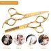 Barber Tools Gold Suit 14 in1 Professional Hairdressing Scissors Barbershop Comb Brush Spray Bottle Hair Stylist Supplies_viptrois.com