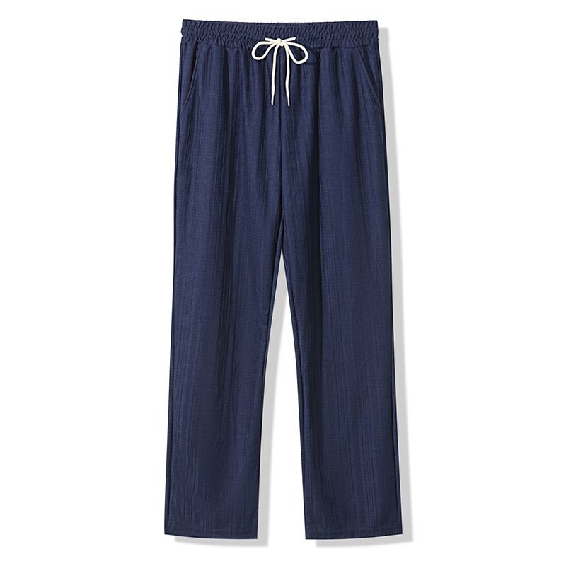 Men's Casual Trousers – Lightweight Straight-Leg Polyester Pants With Drawstring Waist (6 Colors, S-XXXL)_viptrois.com