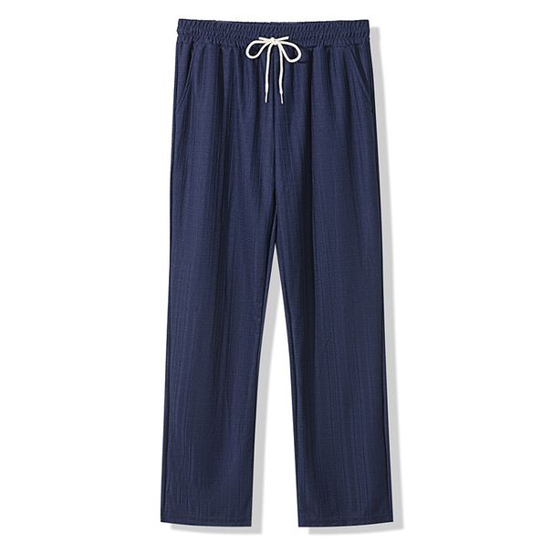 Men's Casual Trousers – Lightweight Straight-Leg Polyester Pants With Drawstring Waist (6 Colors, S-XXXL)_viptrois.com