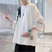 Men's Clothing Three Quarter Sleeve Men's T Shirt Summer Trend Brand Loose Large Size Half Sleeved T Shirt Heavy Short Sleeved Ice Silk Clothes_viptrois.com