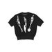 American Style Warm Lazy Pullover Round Neck Long Sleeve Knitted Skull Knife Fork Spoon Jacquard Pattern Regular_viptrois.com