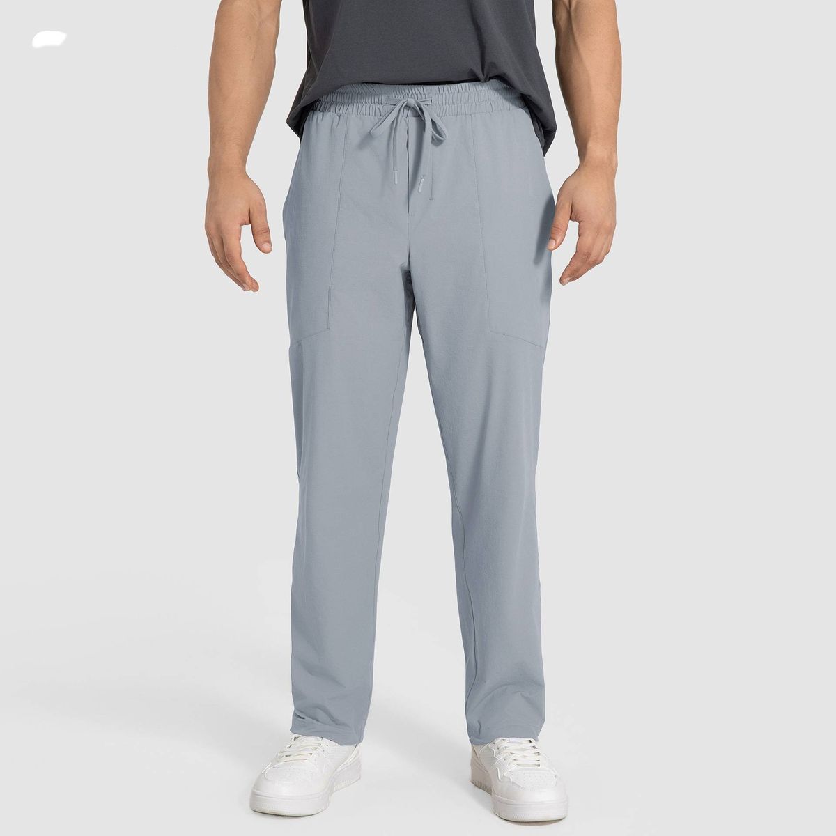Men's Clothing Spring And Summer New Outdoor Running Fitness Sports Pants Men's Moisture Absorbing Breathable Anti Wrinkle Straight Casual Trouser_viptrois.com