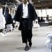 Men's Oversized Batwing Sleeve Open Front Longline Cardigan - Solid Color Slim Fit Casual Coat For Performances & Daily Wear_viptrois.com