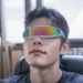 Large Punk X Men Personality Sunglasses One Piece Mirror Laser Space Robot Sunglasses_viptrois.com