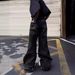 Men's Clothing High Street Heavy Old Dirty Hip Hop Ripped Jeans Wide Leg Straight Floor Length Pants Trendy Brand Ins Men_viptrois.com