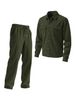 Men's Casual Corduroy Suit Set - Pure Color Button-Up Shirt With Dual Pockets & Matching Long Pants_viptrois.com