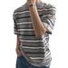 Men's Clothing Summer Short Sleeved T Shirt For Men Trendy Brand Round Neck Stripes Retro Casual Versatile Youth Half Sleeve_viptrois.com