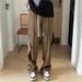 Men's Clothing Straight Vertical Thin Trousers Men's Summer Thin Style Handsome Drape Wide Leg Pants Trendy Brand Loose Casual Pants_viptrois.com