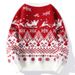 Pure 2024 Autumn Winter Christmas Sweater Men Couple Student Ins Trend Brand Japanese American Retro Thickened Knitwear_viptrois.com