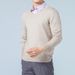 Pure 2024 Autumn Winter V-Neck Pullover Men's Sweater Plus Size Long Sleeve Basic Knitted Base Shirt_viptrois.com