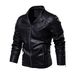 Men’s Premium Faux Leather Jacket – Stylish Biker Coat (Black, Espresso, Khaki, M-5XL)_viptrois.com