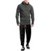 Men's Autumn Winter Two Piece Suit Hooded Fleece Sweatshirt And Sweatpants Casual Loose Fit European Size_viptrois.com