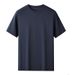 Men's Clothing Light Luxury Liquid Cool Round Neck Short Sleeved T Shirt For Mensmall White T Shirt_viptrois.com