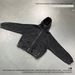 Men's Clothing Men's Ninja-Inspired Zip-Up Hoodie – 100% Cotton, High Neck & Distressed Panels, Dark Streetwear Oversized Fit (Washed Black/Gray)_viptrois.com