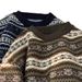 Pure 2025 Autumn Winter New Korean Style Lazy Christmas Sweater For Men, Trendy Brand High-end Striped Knitted Top Coat_viptrois.com