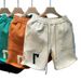 Men's Clothing Men's Summer Versatile Trendy INS Style Embroidered Shorts Loose Fit Sporty Casual Five Point Pants_viptrois.com