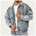 Men's Clothing American Retro Loose Jacket Long Sleeve Casual Trend New Men's Denim Tops Coat_viptrois.com