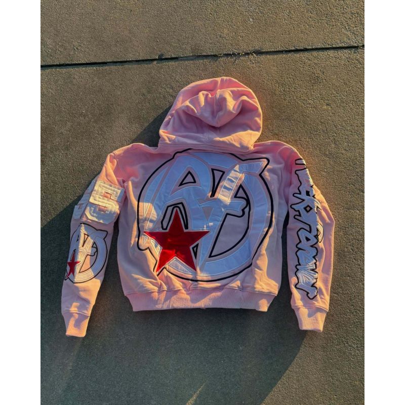 Men's Clothing American Trend Street Unisex Fashion High Street Ins Style Couple Digital Printing Hip Hop Zipper Sweatshirt_viptrois.com