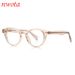 New Retro Flat Glasses Oval Frame Orange TR Glasses Frame Spring Core_viptrois.com