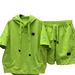 Men's Clothing Summer Thin Breathable Sunscreen Hooded Short Sleeved Shorts Two Piece Suit Men's Trendy Simple Solid Color Loose Casual Suit_viptrois.com