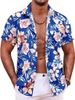 Hot Selling Men's Printed For Vacation Beach Parties, Quick Drying Casual Short Sleeved Shirts In Hawaii_viptrois.com