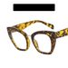 Women's Eyeglasses Cat Eye Large Frame Anti Blue Light Flat Glasses New Personalized Frame Glasses Trendy Plain Rice Nail Glasses Frame_viptrois.com