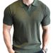 Men's Clothing Summer Slim Fit Light Mature Thin Lapel Short Sleeve Knitted Polo Shirt Men's High End Casual Handsome T Shirt Half Sleeve T Shirt_viptrois.com