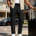 American-Style Linen Casual Pants For Men – Relaxed Fit Straight-Leg Trousers With Pleated Detail (Black/Khaki/Navy, S-XXXL) – Breathable_viptrois.com