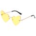 Men's Sunglasses New Frameless Heart Shaped Cut Edge Sunglasses Cross Border Trend Women's Sunglasses Fashion Street Shooting Irregular Glasses_viptrois.com