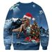 Loom Loom 2023 Trendy Christmas Crew Neck 3D Print New Unisex Top Men's Sweatshirt European And American Style_viptrois.com