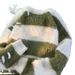 Autumn And Winter Soft Mink Fur Sweater Jacket, Wide Striped Knitted Top_viptrois.com
