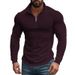 2025 American Retro Autumn And Winter Long-sleeved Men's Half-zipper Small Checkered Casual Stand-up Collar Long-sleeved Sweater_viptrois.com