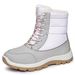 Polyurethane Plus Size Women's High Top Warm Cotton Shoes Cold-Proof Snow Comfortable Long Boots_viptrois.com