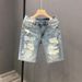 Men's Clothing Summer Social Spirit Guy Handsome Ins Shorts Mid Length Pants_viptrois.com