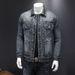Men's Clothes High Quality Denim Jacket Man Retro Simple Heavy Denim Jacket Man_viptrois.com