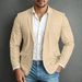 Men's Clothing New European And American Men's Casual Suits For Foreign Trade Waffle Fashion Solid Color Single Breasted Three Button Suit_viptrois.com