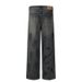 Men's Clothing Ink Graffiti Loose Jeans Couple Casual Pants Cleanfit_viptrois.com